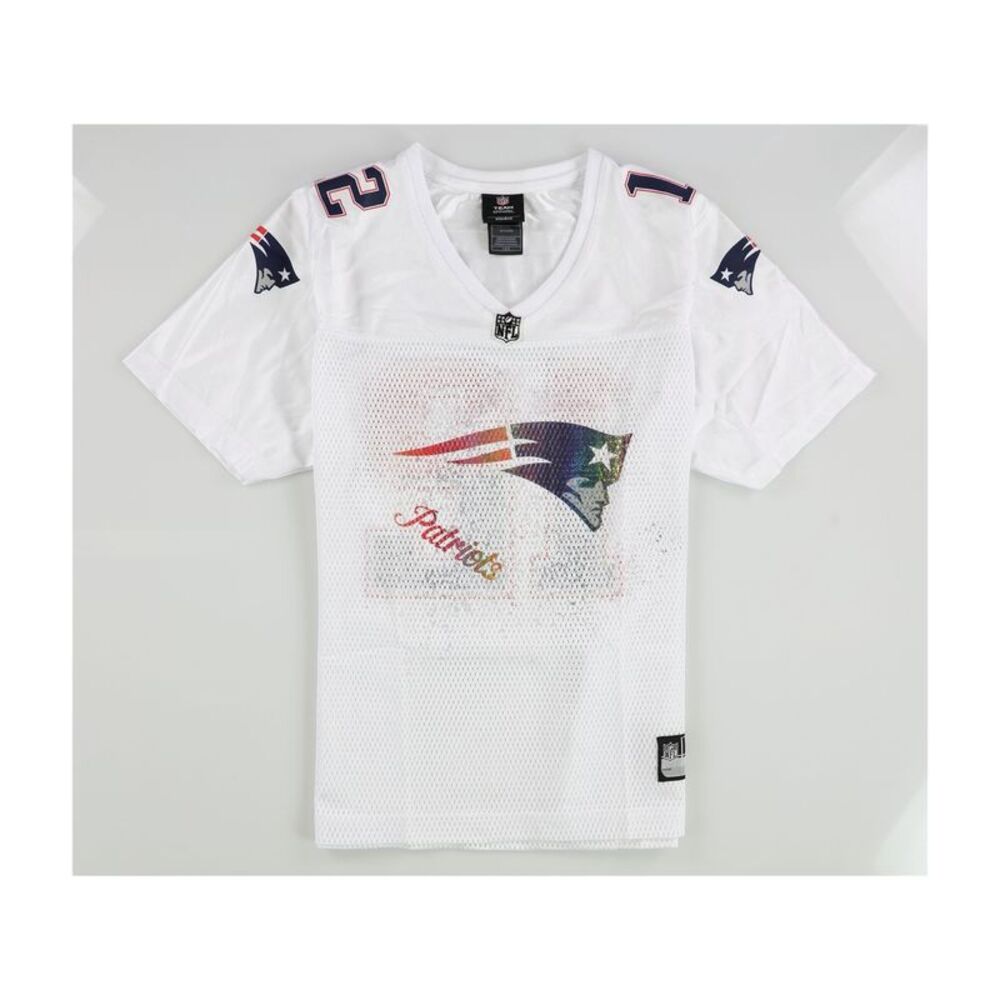 ONFIELD Womens England Patroits Jersey, White, L, DM